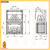 Каминная топка Ardenfire Камилла 700П (прямое стекло, подъем дверки вверх)