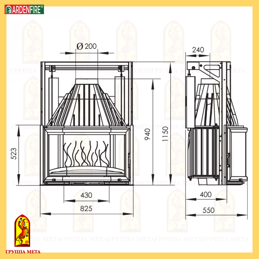 Мета заказ. Каминная топка МЕТА Призма 700. Топка Ardenfire Призма 850п. Топка "Рона" 720 ш Призма. Камин с топкой чугунная Призма 700.