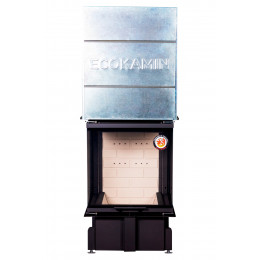 Каминная топка ЭкоКамин ДЕЛЬТА 700P подовая принтинг TDN700P 