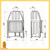 Каминная топка Мета Metafire Рона 710Ш панорама