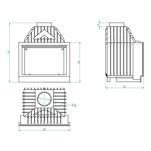 Каминные топки Monolity 18KW Primero plus