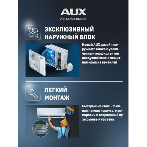 Настенная сплит-система AUX ASW-H24A4/BA-R2DI + AS-H24A4/BA-R2DI