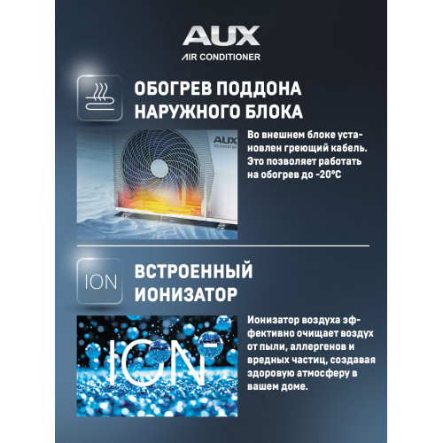 Настенная сплит-система AUX ASW-H09A4/CC-R2DI + AS-H09A4/CC-R2DI