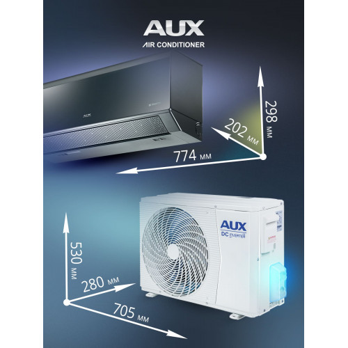 Настенная сплит-система AUX ASW-H12A4/CC-R2DI + AS-H12A4/CC-R2DI