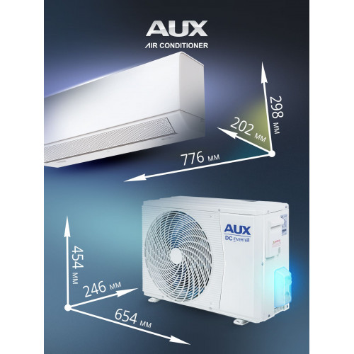 Настенная сплит-система AUX ASW-H12A4/BA-R2DI + AS-H12A4/BA-R2DI
